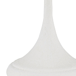 Настольная лампа с декором в виде белого цветка магнолии на каркасе и черным абажуром White Magnolia варинант исполнения - 1 | Loft Concept в Красноярске