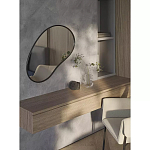 Зеркало асимметричной формы Oval Light Reflection варинант исполнения - 3 | Loft Concept в Красноярске