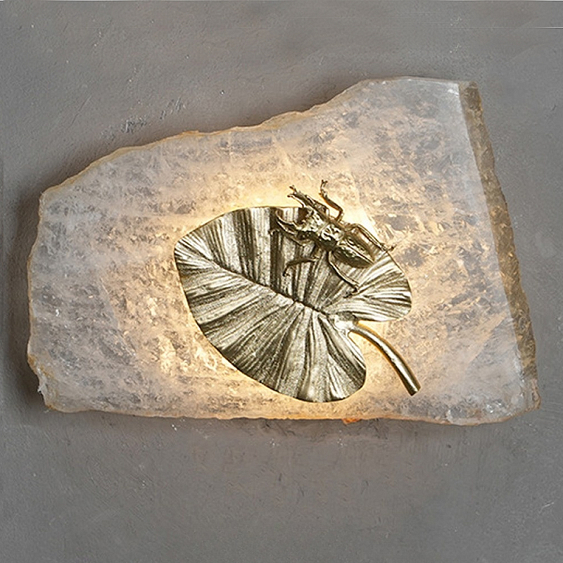 Бра Декоративный лист Glacial Fragment Медь Прозрачный Бра Декоративный лист Glacial Fragment Медь Прозрачный в Красноярске | Loft Concept