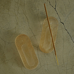 Подставка под благовония из эпоксидной смолы шампань Epoxy Resin Flowers Incense Oval Stand Champagne варинант исполнения - 2 | Loft Concept в Красноярске