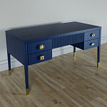 Письменный стол с 4-мя ящиками Elsa Dreams Blue варинант исполнения - 1 | Loft Concept в Красноярске