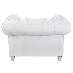 Кресло низкое с мягкой обивкой из велюра на 4-х ножках из массива березы Sophie Armchair white варинант исполнения - 3 | Loft Concept в Красноярске