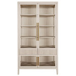 Витрина Primo со стеклянными фасадами и 2 ящиками Светлый дуб варинант исполнения - 7 | Loft Concept в Красноярске