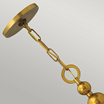 Люстра подвесная с белым тканевым цилиндрическим абажуром и декоративными шарами Hinkley варинант исполнения - 9 | Loft Concept в Красноярске