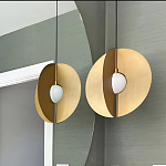 Подвесной светильник в форме золотых дисков Minimalist Lighting Fixture варинант исполнения - 2 | Loft Concept в Красноярске