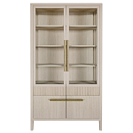 Витрина Primo со стеклянными фасадами и буфетом шпон Светлый дуб варинант исполнения - 1 | Loft Concept в Красноярске