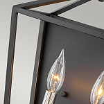 Бра в черном цвете с двумя лампами в форме свечи и стеклянными элементами Hinkley варинант исполнения - 3 | Loft Concept в Красноярске