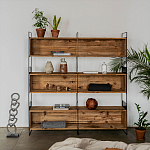 Стеллаж Coste Industrial Oak Rack варинант исполнения - 2 | Loft Concept в Красноярске
