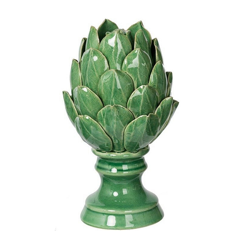 Статуэтка в виде артишока из зелёной керамики с глянцевыми лепестками Artichoke Decor Зеленый Статуэтка в виде артишока из зелёной керамики с глянцевыми лепестками Artichoke Decor Зеленый в Красноярске | Loft Concept