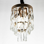 Подвесной светильник с прямоугольными хрустальными подвесками Lunet Crystal Rectangulars Pendant Light 2 варинант исполнения - 3 | Loft Concept в Красноярске