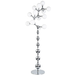 Торшер с плафонами из стеклянных шаров Pearls Suspension Chrome Floor Lamp варинант исполнения - 1 | Loft Concept в Красноярске
