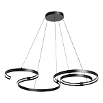 Люстра подвесная светодиодная в виде волнообразной ленты Ribbon Vortex варинант исполнения - 2 | Loft Concept в Красноярске