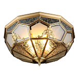 Люстра потолочная Leoni в витражной технике варинант исполнения - 1 | Loft Concept в Красноярске