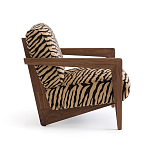 Кресло с обивкой из шенилла с тигровым принтом Tiger Chair варинант исполнения - 2 | Loft Concept в Красноярске