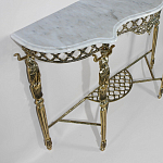 Консоль бронзовая с мраморной столешницей Bronze Console варинант исполнения - 1 | Loft Concept в Красноярске