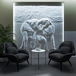 Барельеф ELEPHANTS варинант исполнения - 3 | Loft Concept в Красноярске