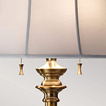 Торшер цвета латунь с белым текстильным абажуром Feiss варинант исполнения - 5 | Loft Concept в Красноярске