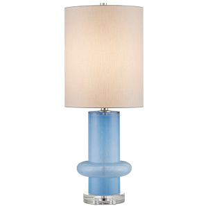 Настольная лампа из стекла с высоким абажуром Column