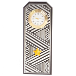 Часы подарочные настольные в виде погона Генерала из натурального камня Змеевик Silver Military Clock варинант исполнения - 1 | Loft Concept в Красноярске