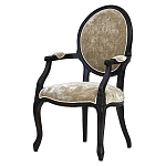 Стул из массива березы с подлокотниками и мягкой обивкой Vintage варинант исполнения - 1 | Loft Concept в Красноярске