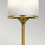 Бра вертикальное с белым полукруглым плафоном и длинным стержнем S Kichler варинант исполнения - 4 | Loft Concept в Красноярске