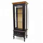 Витрина однодверная с ящиком и 3-мя полками из массива березы Vintage варинант исполнения - 1 | Loft Concept в Красноярске