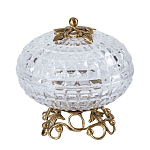 Конфетница из прозрачного рельефного стекла Eden Garden варинант исполнения - 9 | Loft Concept в Красноярске