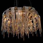 Люстра подвесная круглая с изогнутыми металлическими дугами и ниспадающими цепочками 65 см Atlantis Chain варинант исполнения - 17 | Loft Concept в Красноярске