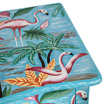 Комод с росписью Розовый фламинго L.XV CHEST OF DRAWERS Flowers with Flamingo варинант исполнения - 4 | Loft Concept в Красноярске