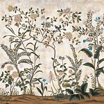 Обои ручная роспись Siam White Metal варинант исполнения - 1 | Loft Concept в Красноярске