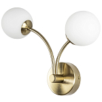 Бра с 2-мя круглыми плафонами из матового стекла Pearl Suspension Light Wall Lamp варинант исполнения - 1 | Loft Concept в Красноярске