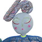 Кукла из одежды и павлопосадских платков Rusalka Blue Jeans 2 варинант исполнения - 2 | Loft Concept в Красноярске