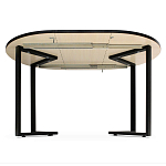 Стол обеденный раздвижной со столешницей бежевый мрамор Magali варинант исполнения - 3 | Loft Concept в Красноярске