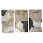 Триптих Геометрический гобелен бежевый Figurative Beige Wall Hangings варинант исполнения - 4 | Loft Concept в Красноярске