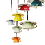 Подвесные светильники в виде разноцветных чашек Flower Reversal варинант исполнения - 2 | Loft Concept в Красноярске