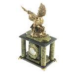 Часы настольные из натурального камня с декором в виде орла Eagle Stone Clock варинант исполнения - 10 | Loft Concept в Красноярске