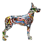 Статуэтка Graffiti Great Dane Поп-Арт варинант исполнения - 2 | Loft Concept в Красноярске