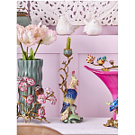 Подсвечник в образе попугая из фарфора с бронзовыми элементами Eden Garden варинант исполнения - 2 | Loft Concept в Красноярске