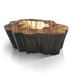 Кофейный стол Burl Exotic tree Coffee Table Black варинант исполнения - 1 | Loft Concept в Красноярске