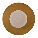 Бра круглое с плафоном из натурального камня на латунном основании Cryptocrystalline Stone варинант исполнения - 3 | Loft Concept в Красноярске