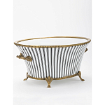 Кашпо Black white stripe варинант исполнения - 2 | Loft Concept в Красноярске