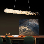 Люстра линейная светодиодная из необработанных кристаллов Mountain Comet варинант исполнения - 4 | Loft Concept в Красноярске