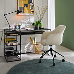 Вращающееся кресло с обивкой букле Boucle Office Chair варинант исполнения - 5 | Loft Concept в Красноярске