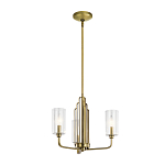  Люстра с прозрачными рифлеными цилиндрическими плафонами Kichler варинант исполнения - 2 | Loft Concept в Красноярске