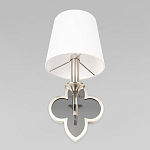 Бра с белым текстильным абажуром и фигурным основанием с зеркальной вставкой Vitorino варинант исполнения - 22 | Loft Concept в Красноярске