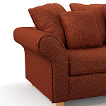 Мебельная ткань Шенилл терракотовый цвет 138 см T4-44 варинант исполнения - 5 | Loft Concept в Красноярске