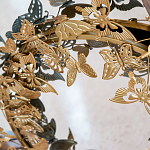 Зеркало круглое в металлической раме украшенной фигурами бабочек Butterflies варинант исполнения - 3 | Loft Concept в Красноярске