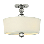 Потолочный светильник с белым цилиндрическим плафоном и шарообразными деталями Hinkley варинант исполнения - 1 | Loft Concept в Красноярске