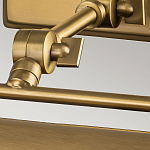 Светильник для картин цвета состаренная латунь с широким плафоном на прямоугольном основании Elstead Lighting варинант исполнения - 10 | Loft Concept в Красноярске