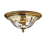 Потолочный светильник цвета латунь с прозрачным плафоном в форме чаши Hinkley варинант исполнения - 1 | Loft Concept в Красноярске